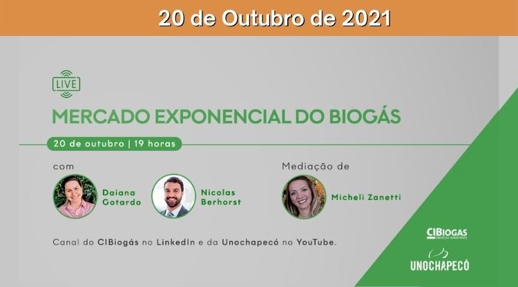 Live - Mercado exponencial do biogás