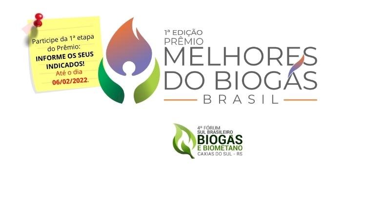 Participe - 1ª Edição Prêmio Melhores do Biogás Brasil