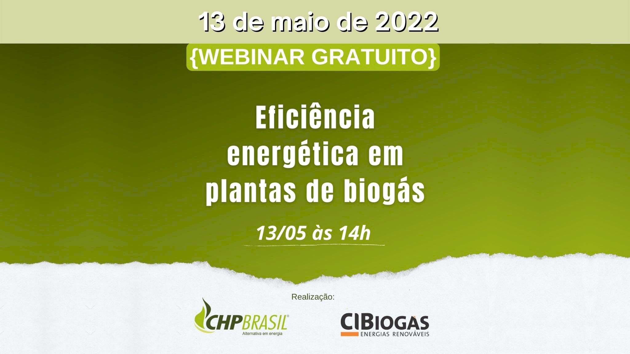 Webinar "Eficiência energética em plantas de biogás"