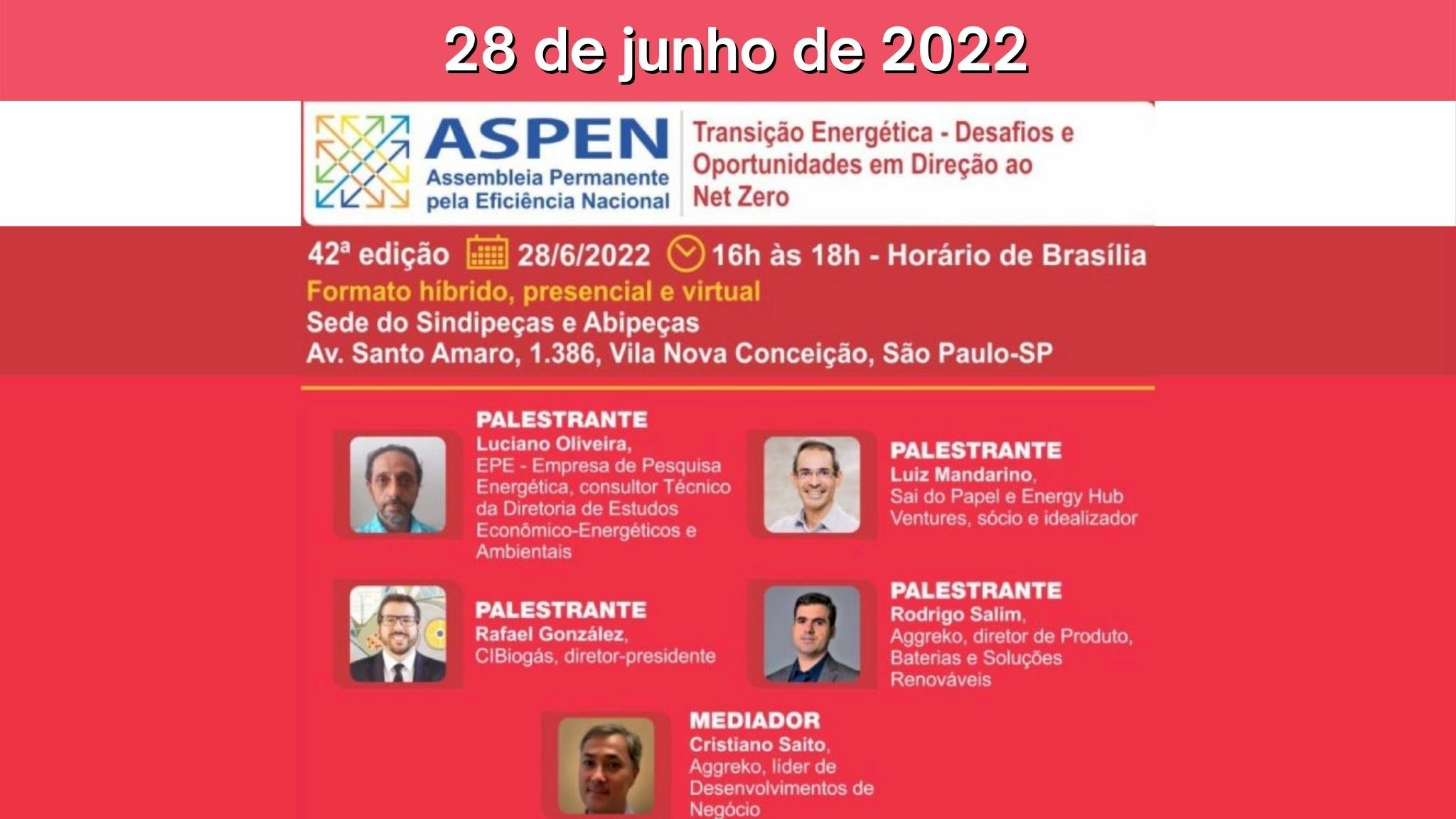 Live: 42ª ASPEN - Transição Energética - Desafios e Oportunidades em Direção ao Net Zero