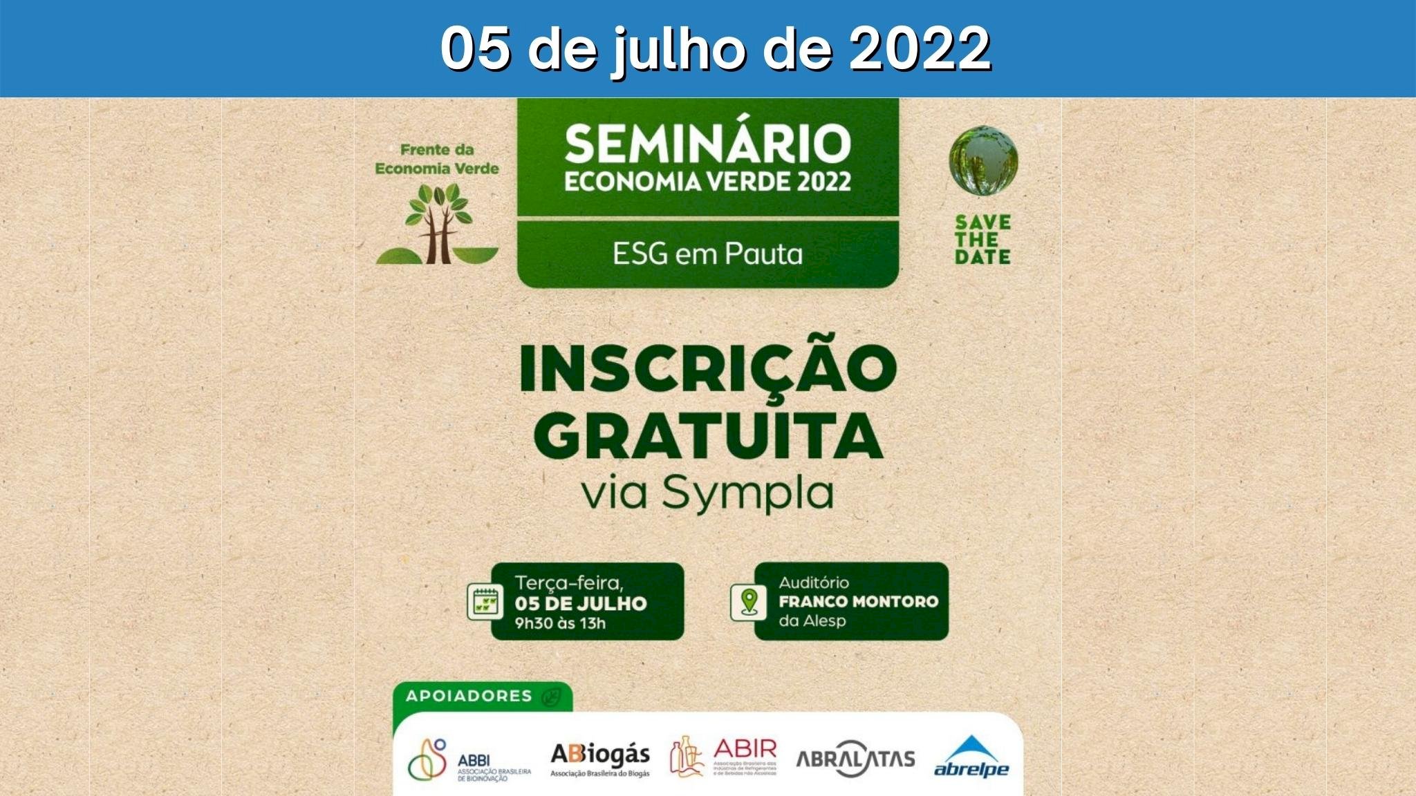 Seminário Economia Verde 2022 - ESG em Pauta