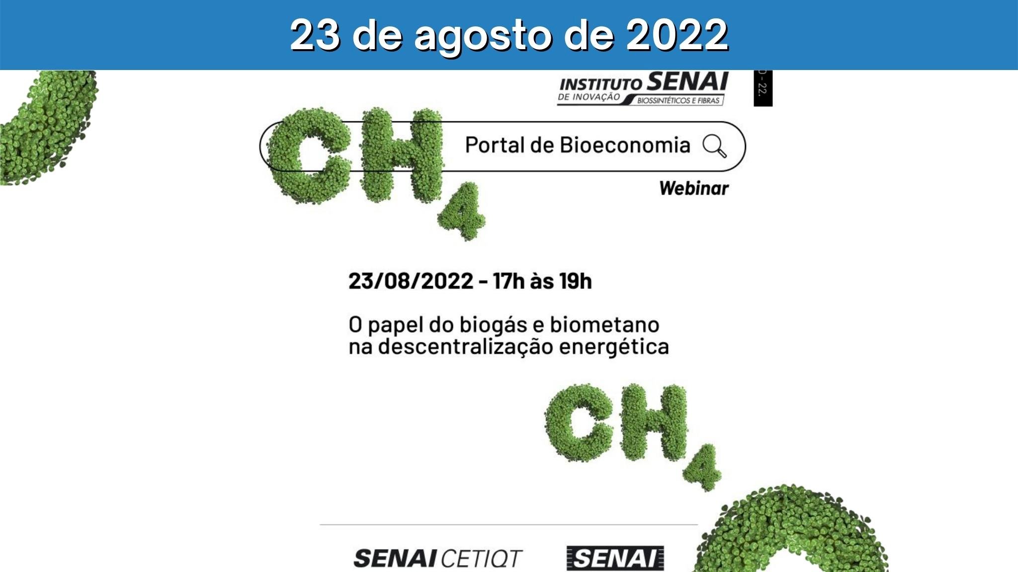 Webinar: O papel do biogás e a bioeconomia na descentralização energética