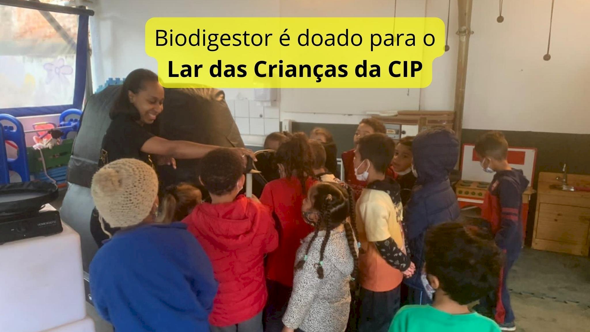 Biodigestor é doado pelo Consulado Geral de Israel em São Paulo para o Lar das Crianças da CIP