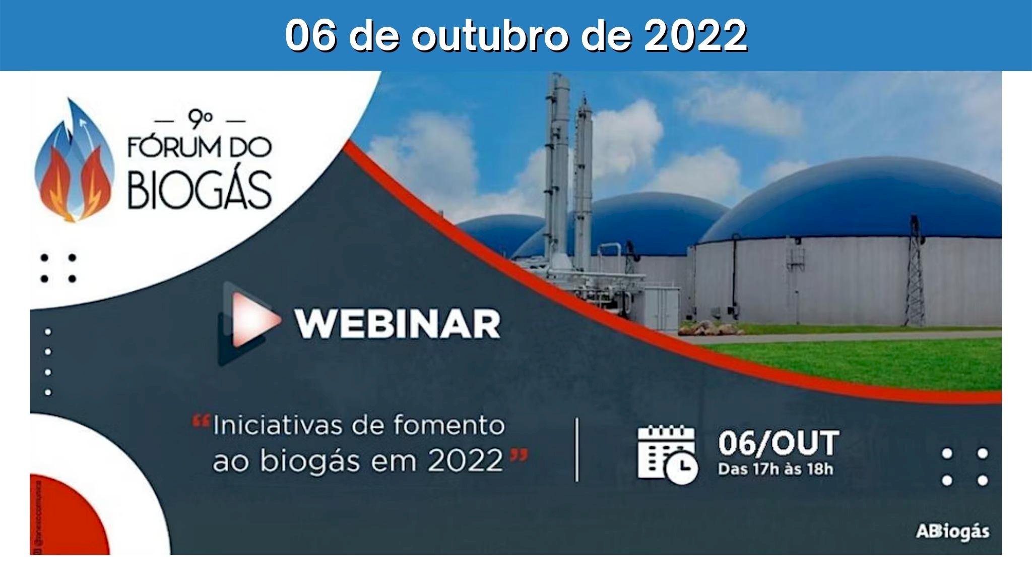 Webinar - Iniciativas de fomento ao biogás em 2022