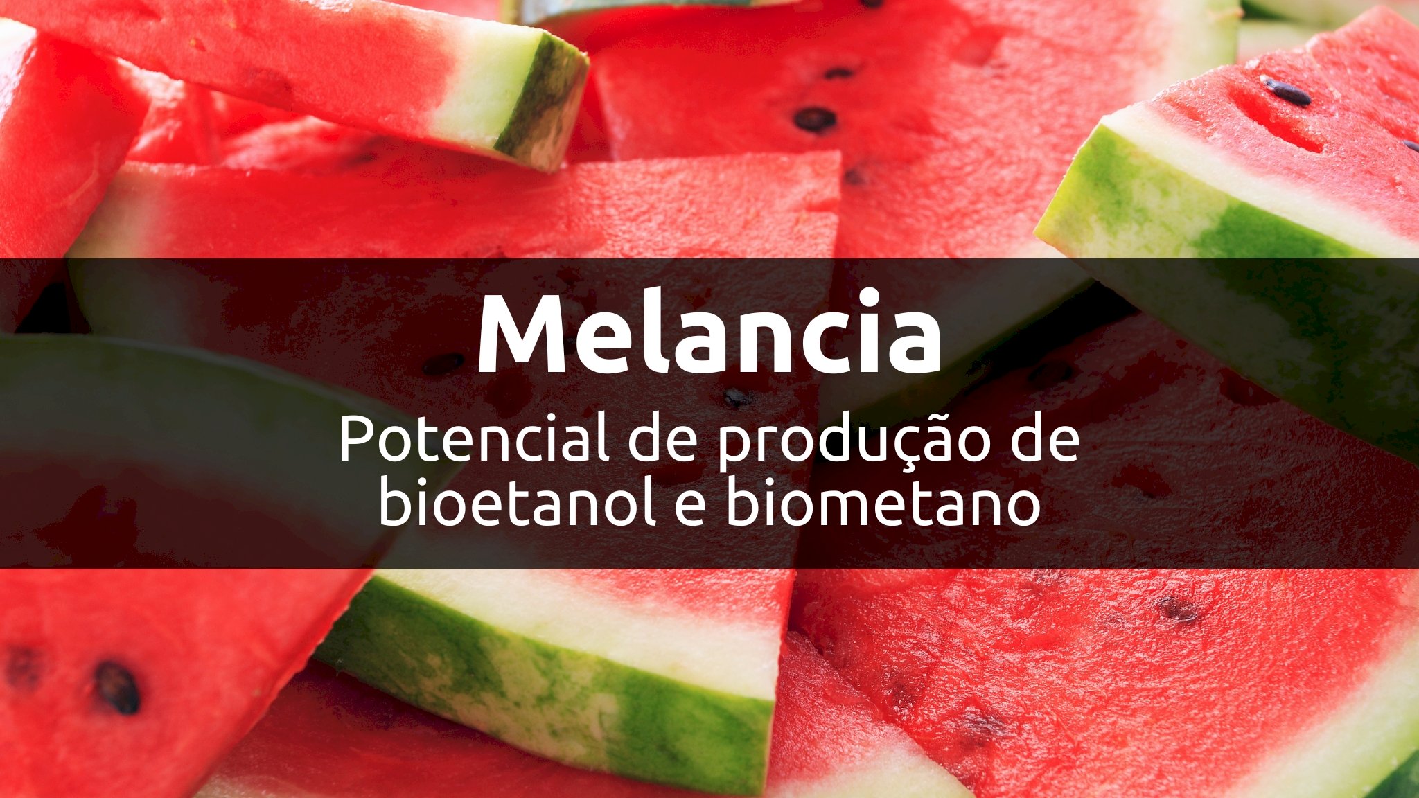 Potencial de produção de bioetanol e biometano a partir de resíduos de melancia