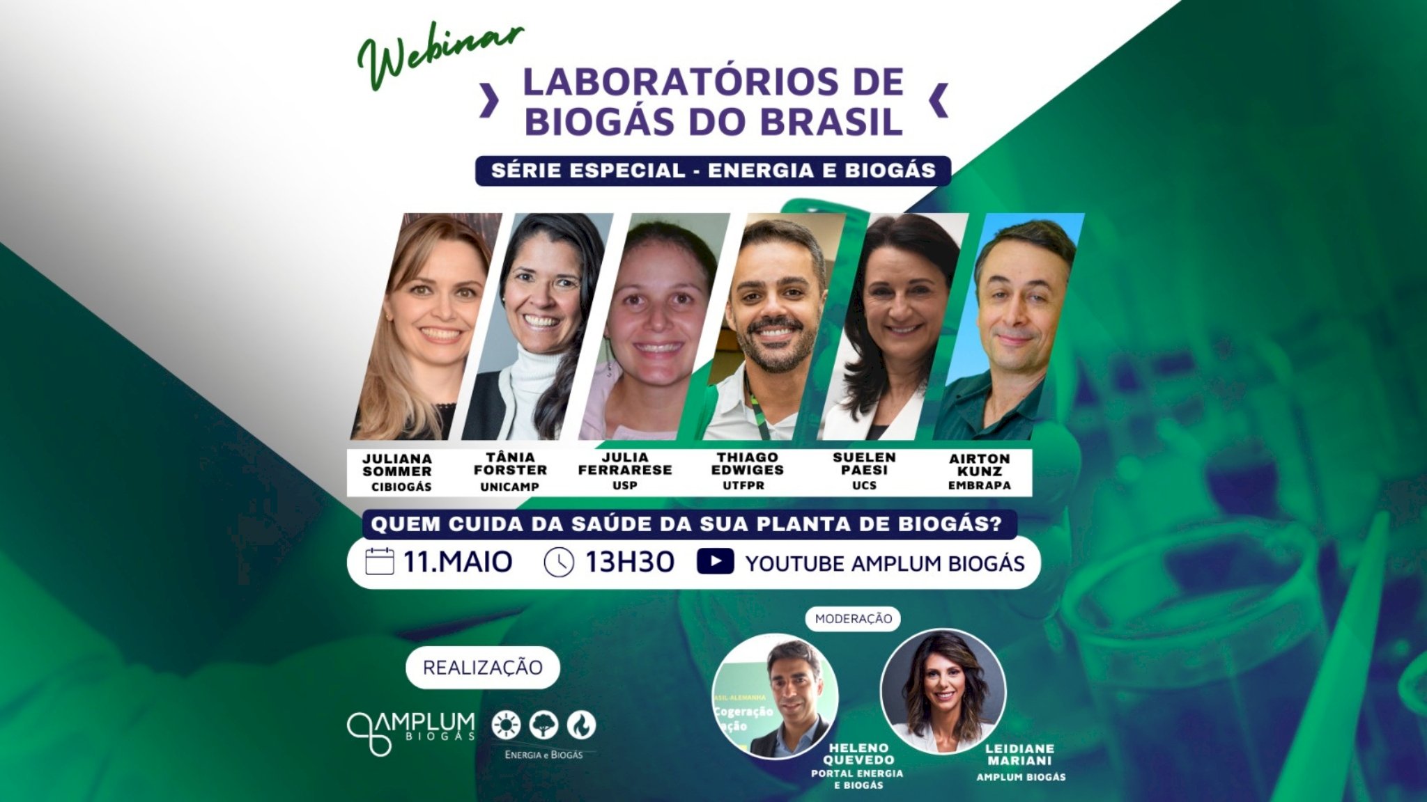 Webinar Laboratórios de Biogás do Brasil - Quem cuida da saúde da sua planta de biogás?