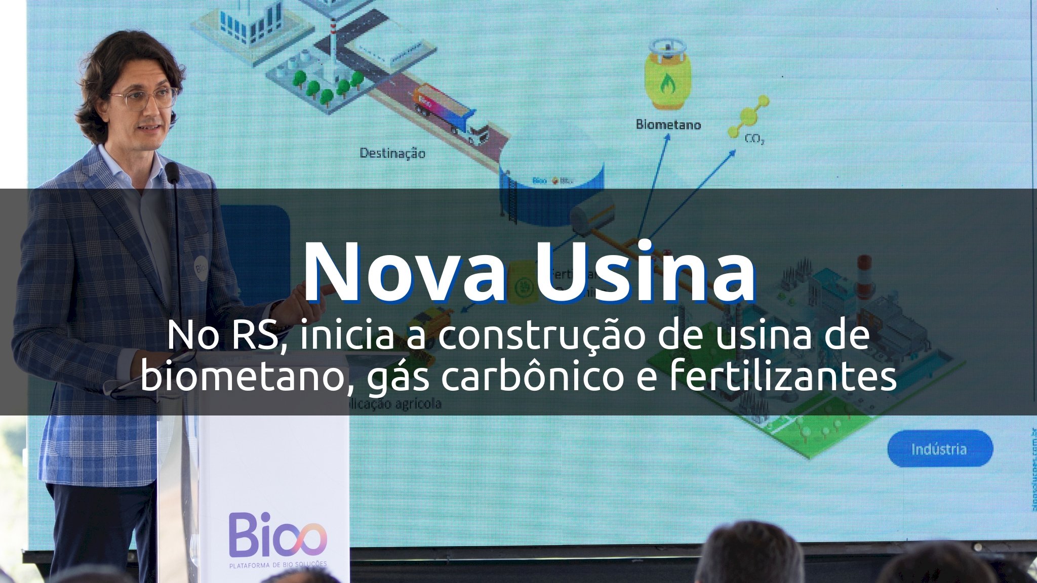 Em Triunfo, no RS, inicia a construção de usina de biometano, gás carbônico e fertilizantes