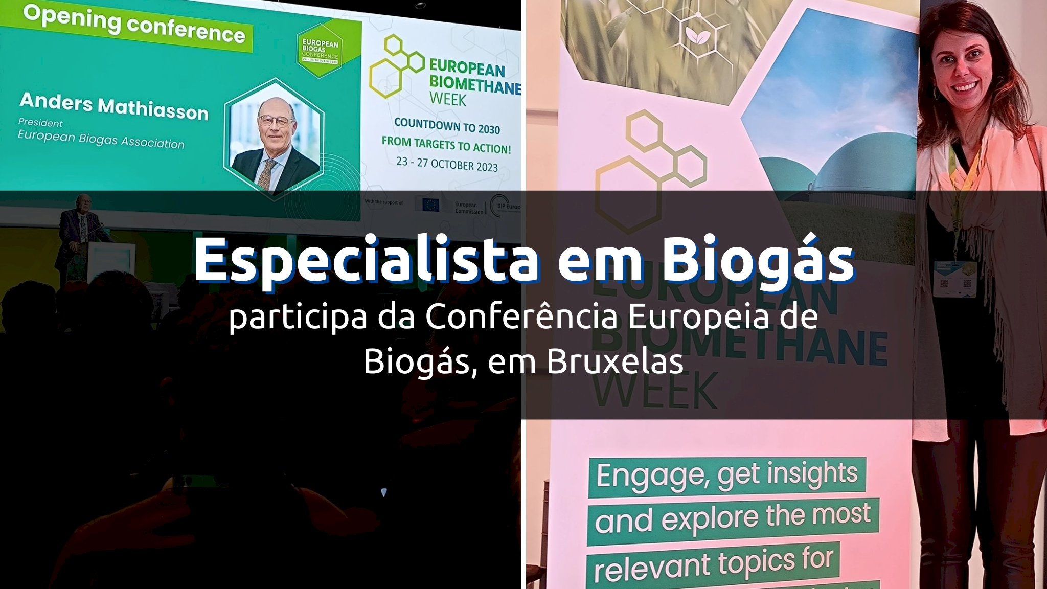 Brasileira especialista em Biogás participa da Conferência Europeia de Biogás, em Bruxelas