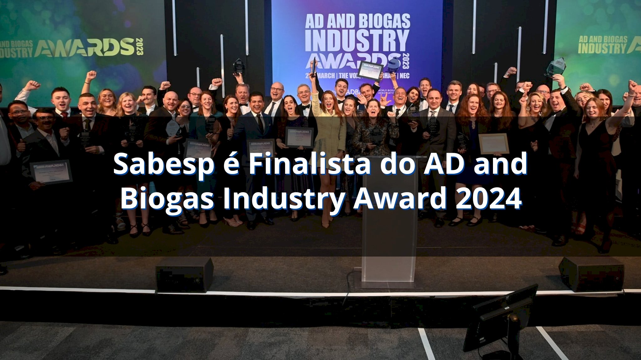 Sabesp entre os Finalistas do AD and Biogas Industry Award 2024