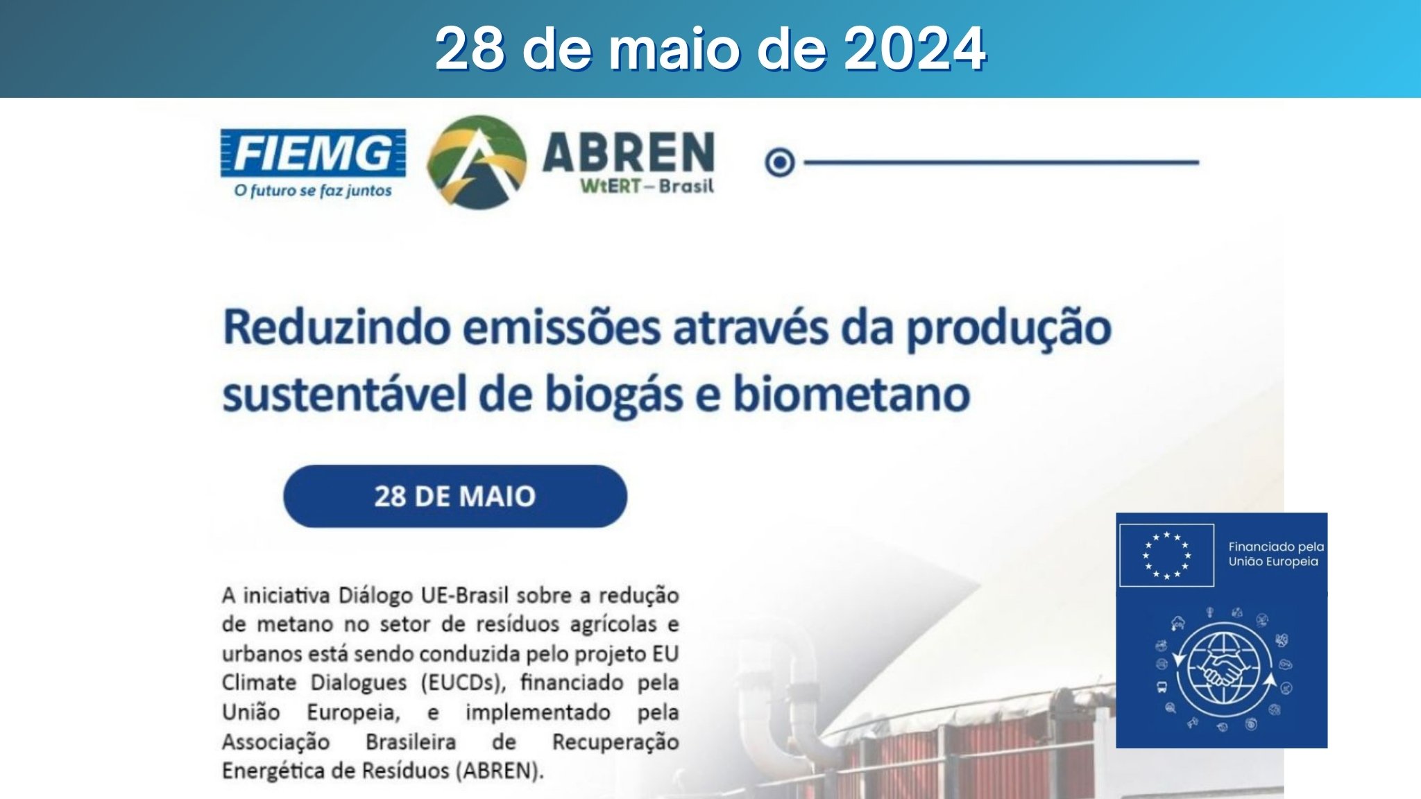 Reduzindo emissões através da produção de biogás e biometano