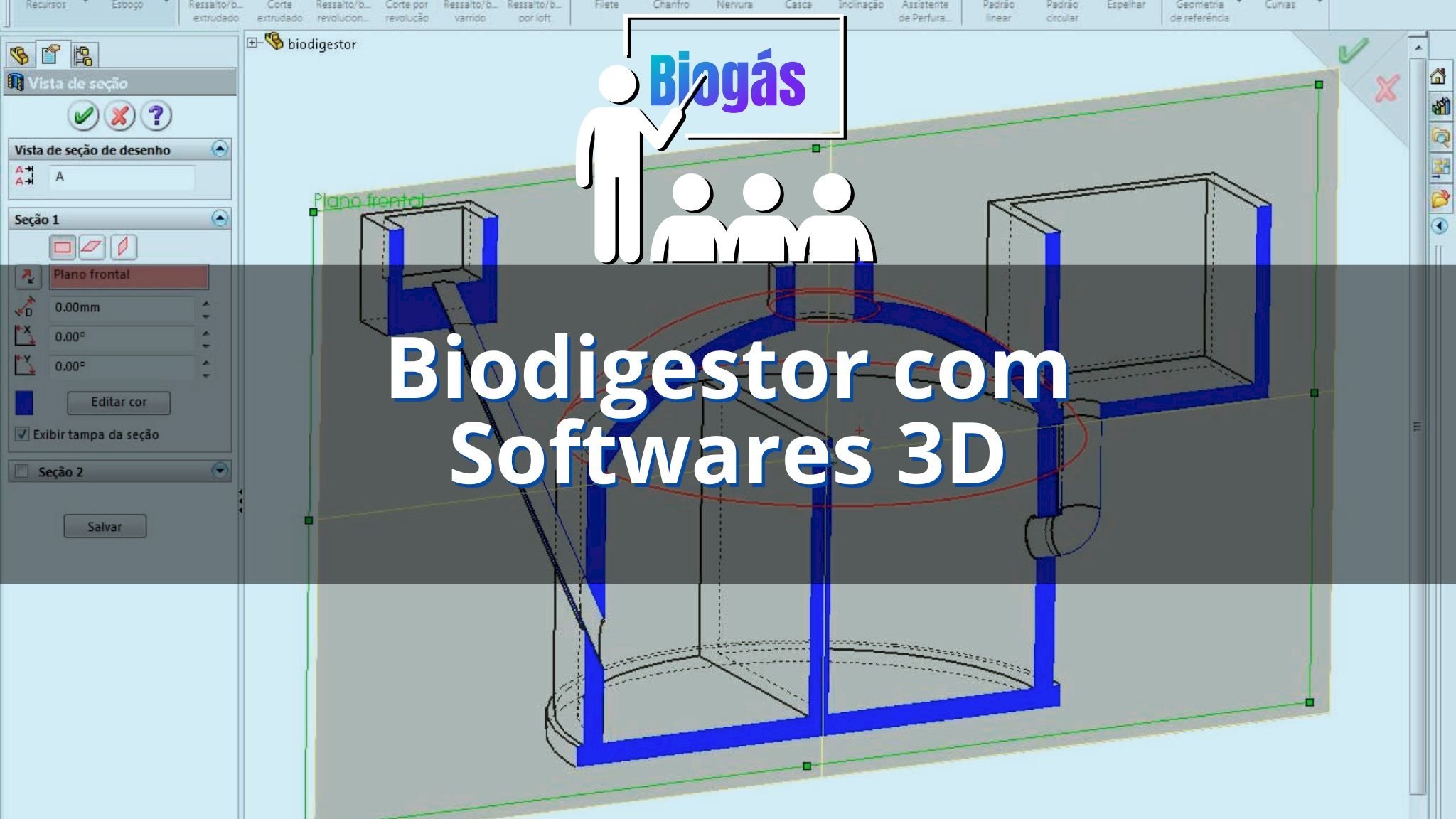 Aprenda a Projetar Biodigestor com Softwares 3D