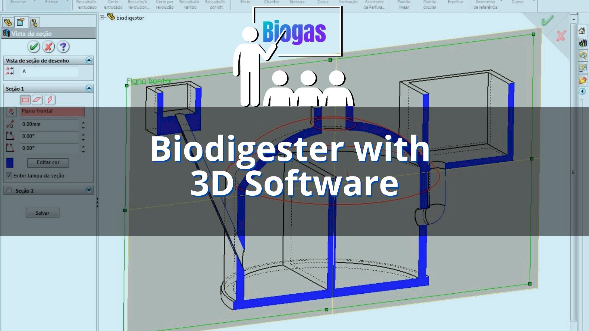 Learn to Design a Biodigester with 3D Software