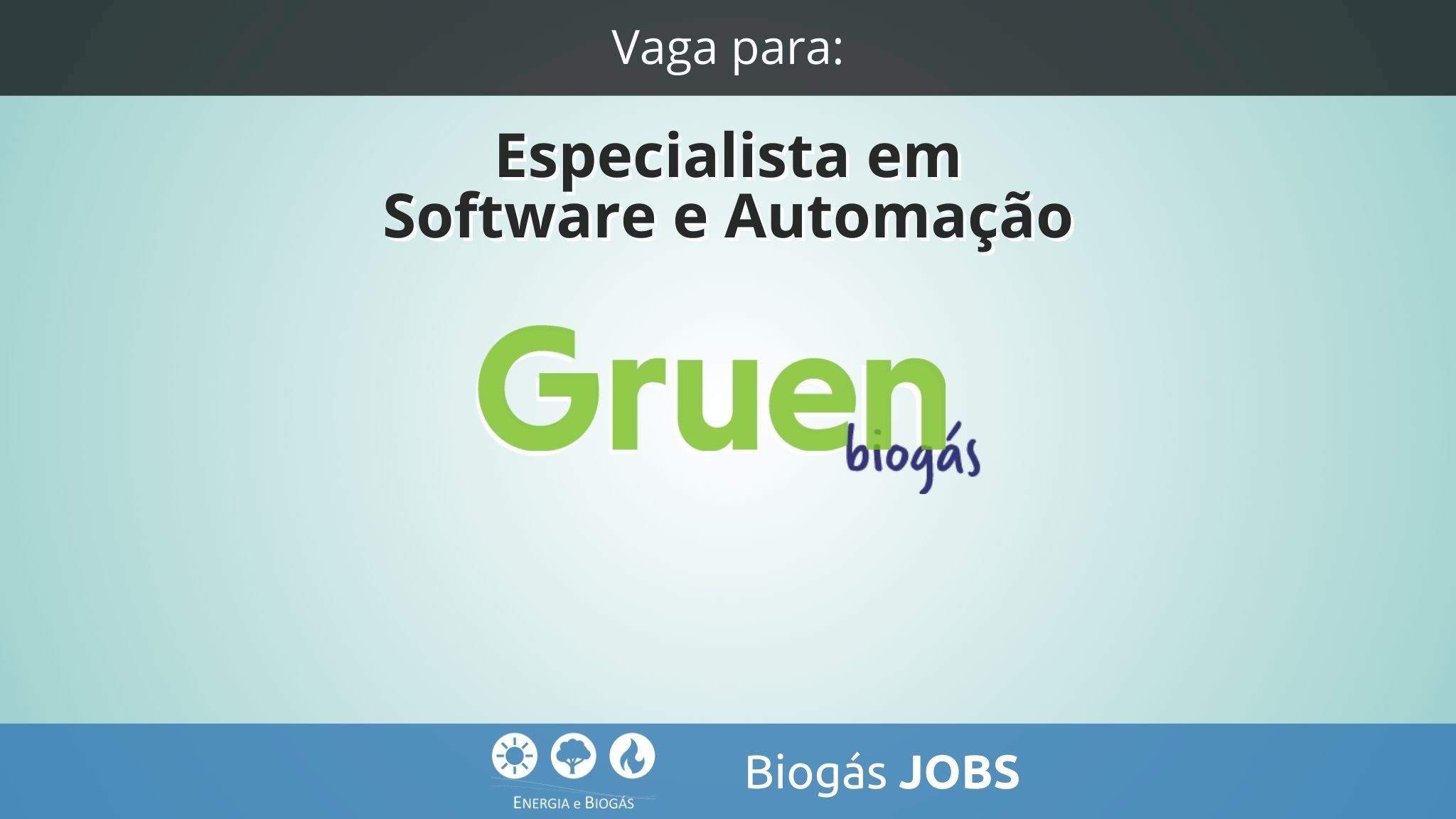 Vaga para Especialista em Software e Automação